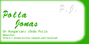 polla jonas business card