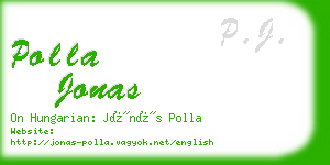 polla jonas business card